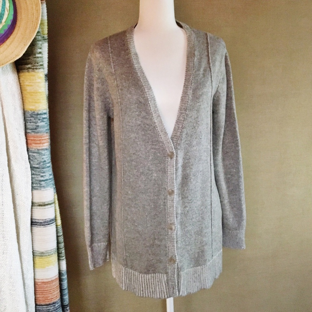 Lane Bryant EUC Angora Blend Long Varsity Sweater - Picture 1 of 5